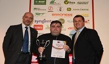Tony Sinclair from Man Utd, wins Groundsman of the Year Award
